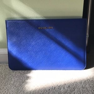 Michael Kors Saffiano iPad/tablet sleeve, sapphire